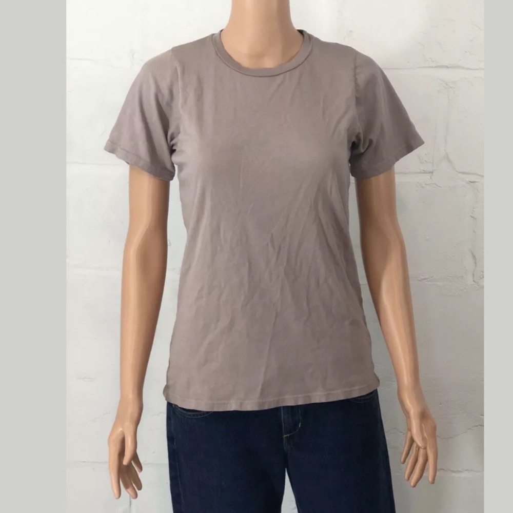 Project Social Crew Neck Tee Size M Grayish Brown
